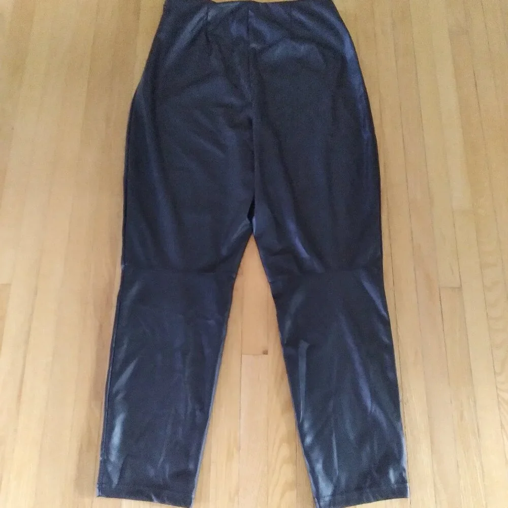 Elegant Vegan Leather Pants, Fabletics, Size - XL - Picture 3 of 6